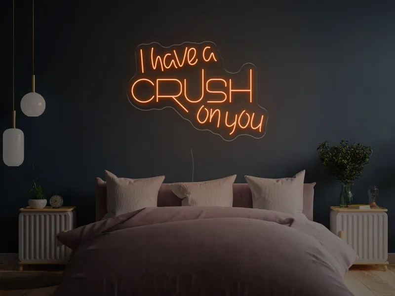 I have a CRUSH on you - Insegne al neon a LED