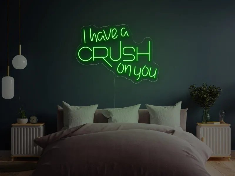 I have a CRUSH on you - Insegne al neon a LED