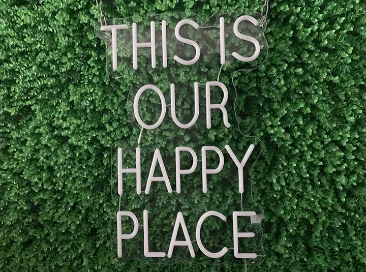 THIS IS OUR HAPPY PLACE - Insegne al neon a LED