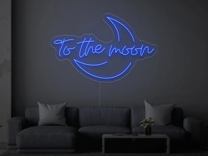 To the moon - Insegne al neon a LED