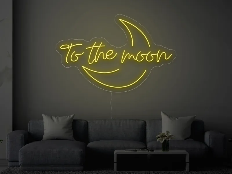 To the moon - Insegne al neon a LED