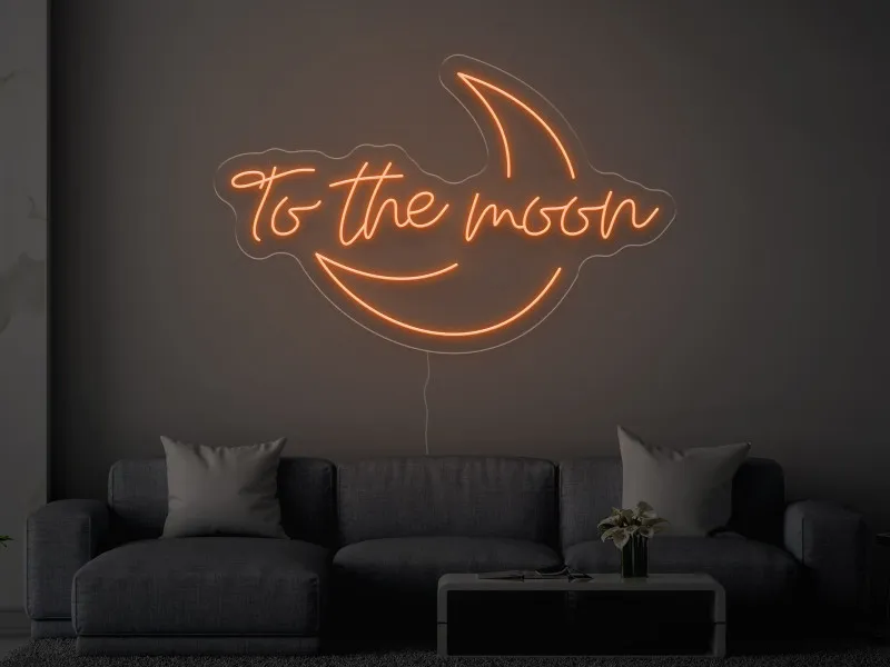 To the moon - Insegne al neon a LED