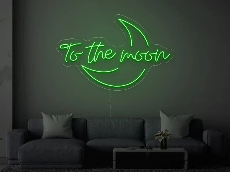 To the moon - Insegne al neon a LED