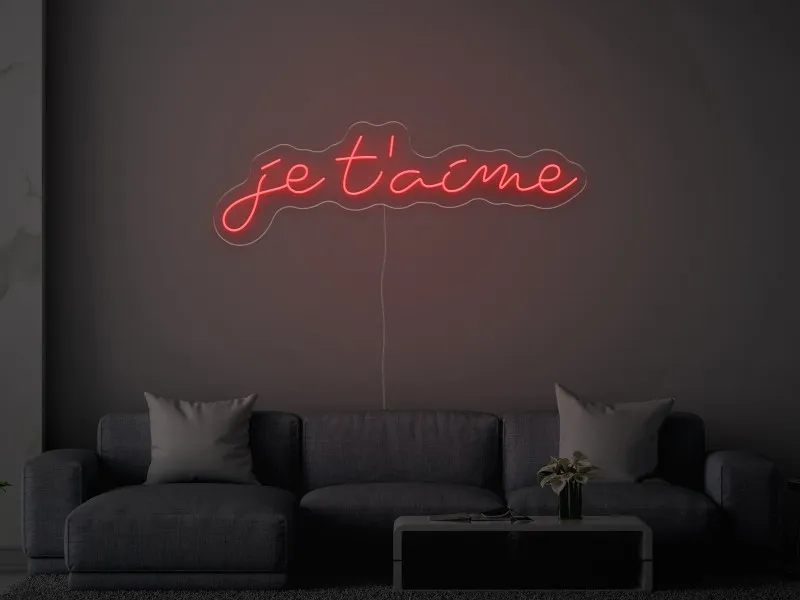 Je T'aime - Insegne al neon a LED