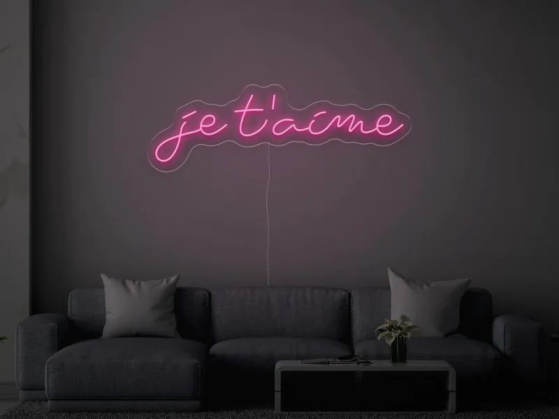 Je T'aime - Insegne al neon a LED