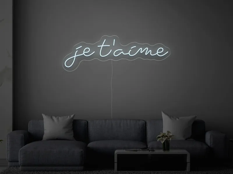 Je T'aime - Insegne al neon a LED