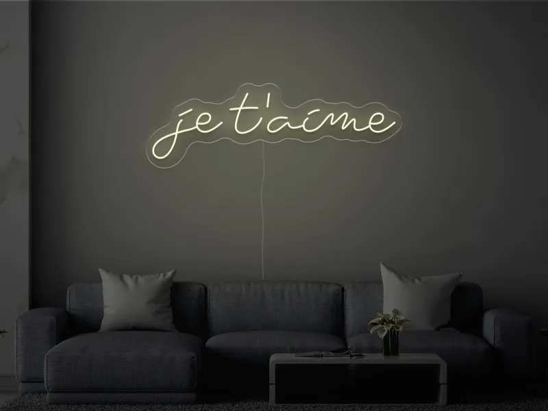 Je T'aime - Insegne al neon a LED