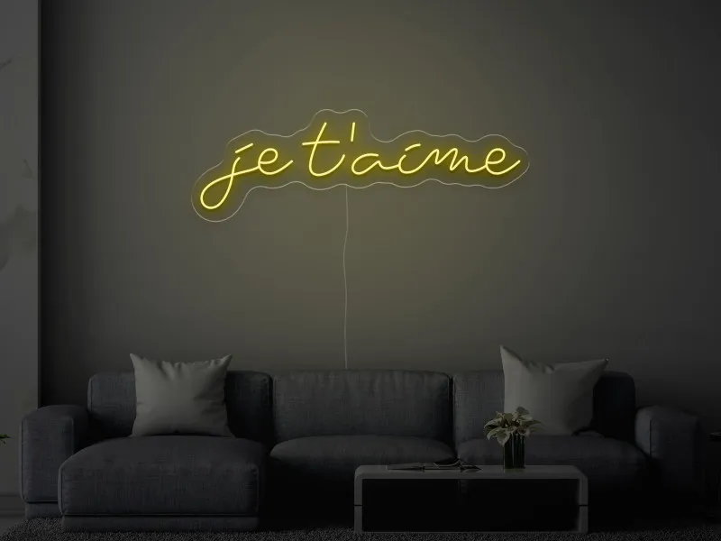 Je T'aime - Insegne al neon a LED