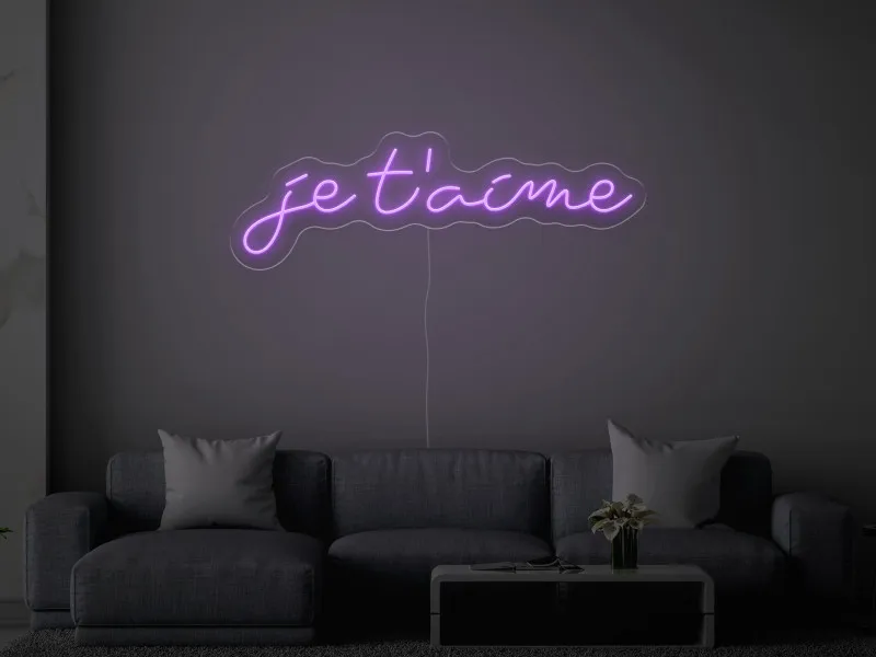 Je T'aime - Insegne al neon a LED