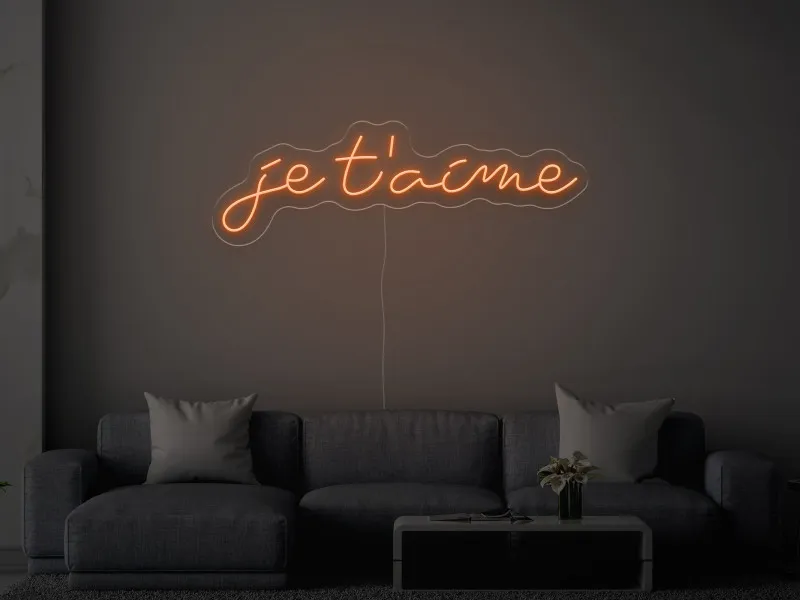 Je T'aime - Insegne al neon a LED
