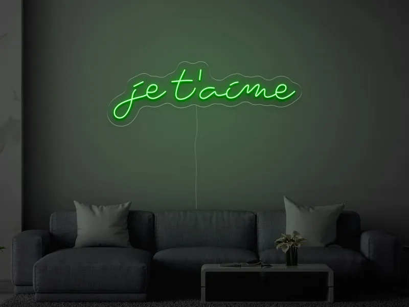 Je T'aime - Insegne al neon a LED