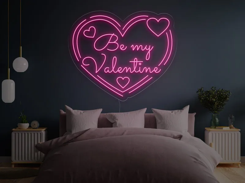 Be My Valentine`s - Insegne al neon a LED