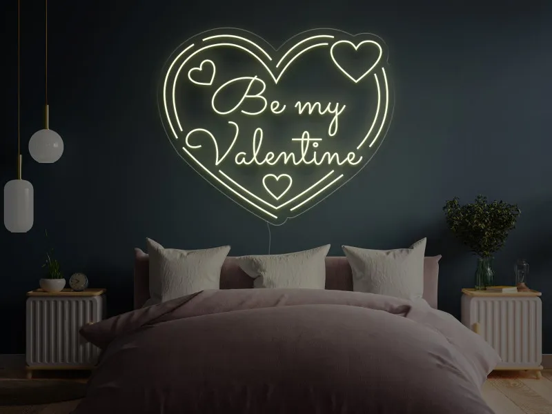 Be My Valentine`s - Insegne al neon a LED