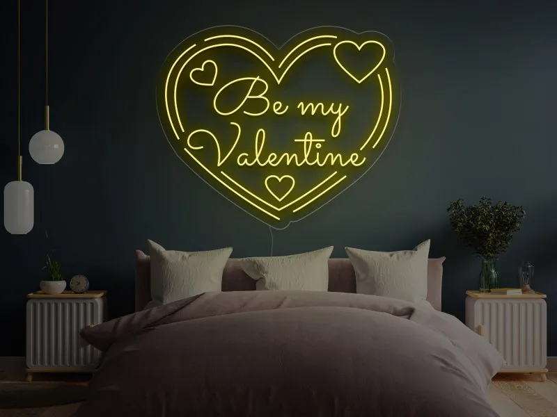 Be My Valentine`s - Insegne al neon a LED