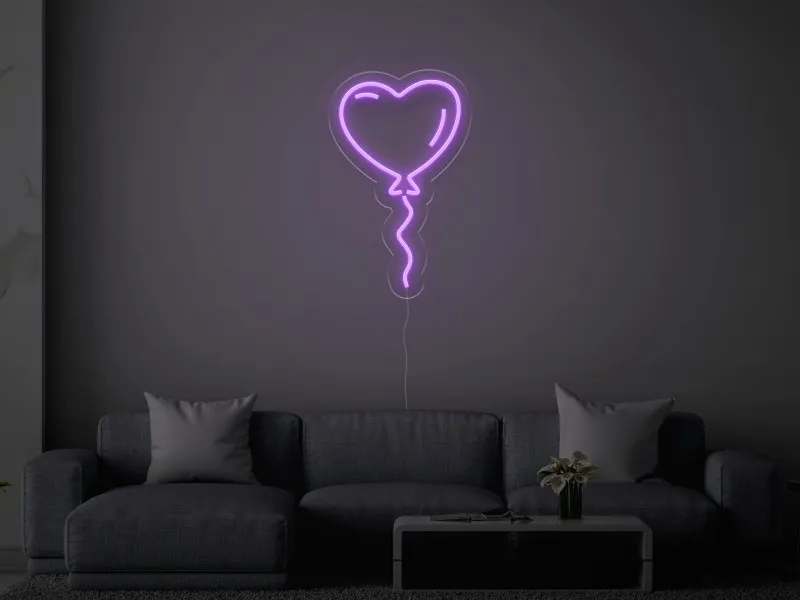Palloncino a forma di cuore - Insegne al neon a LED