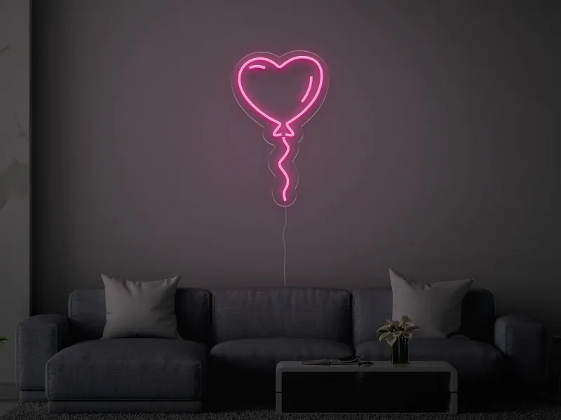 Palloncino a forma di cuore - Insegne al neon a LED