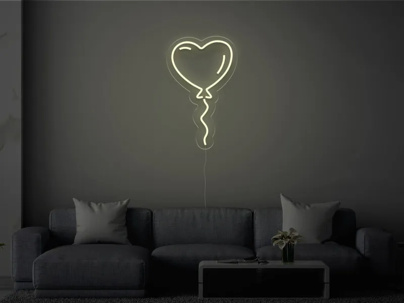 Palloncino a forma di cuore - Insegne al neon a LED