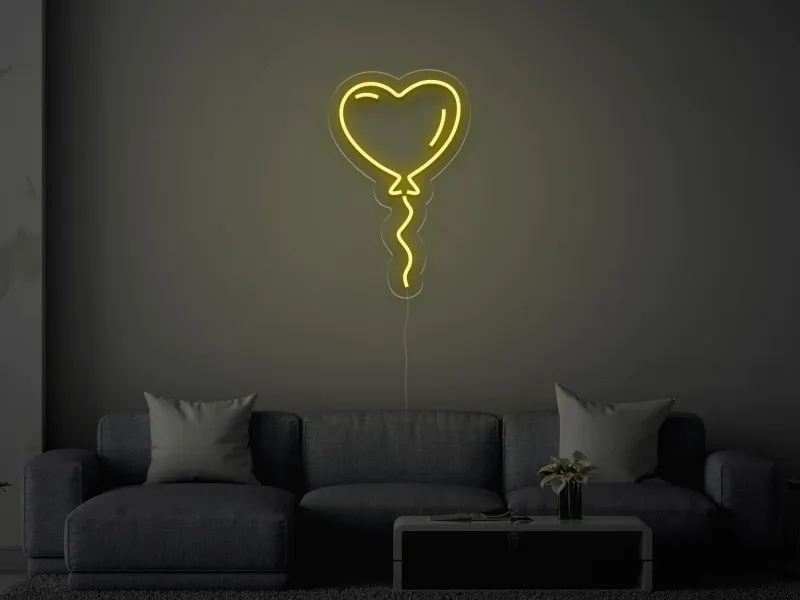 Palloncino a forma di cuore - Insegne al neon a LED