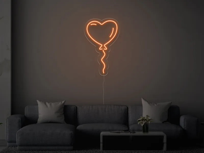 Palloncino a forma di cuore - Insegne al neon a LED