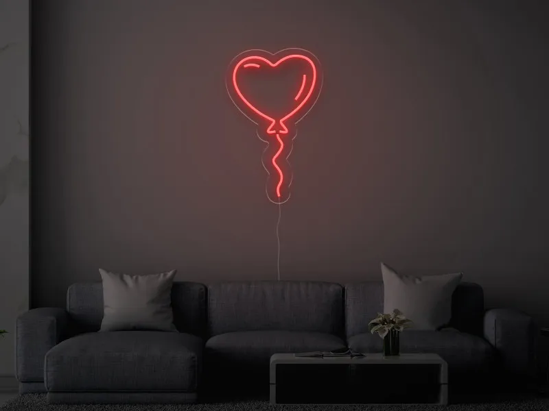 Palloncino a forma di cuore - Insegne al neon a LED