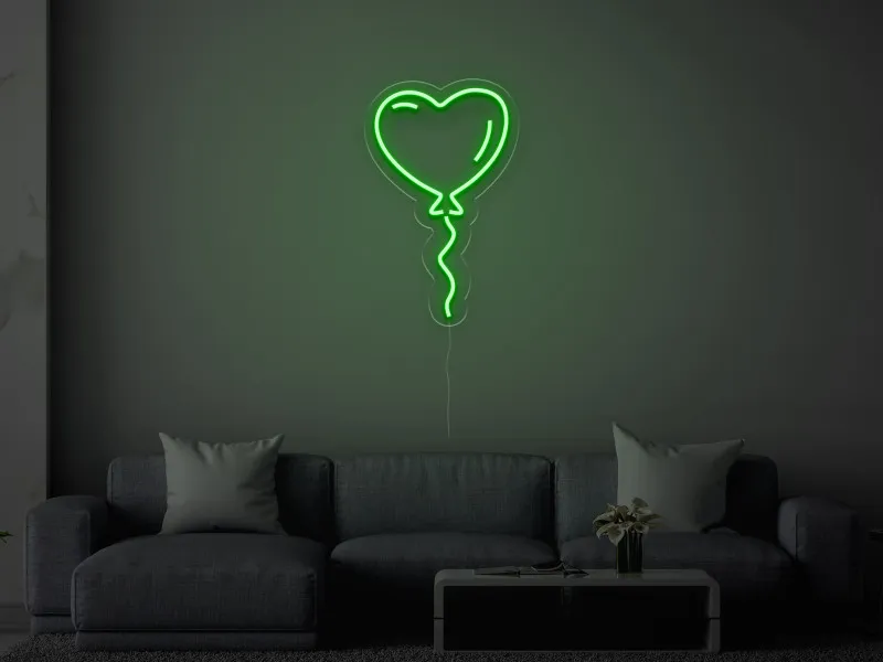 Palloncino a forma di cuore - Insegne al neon a LED