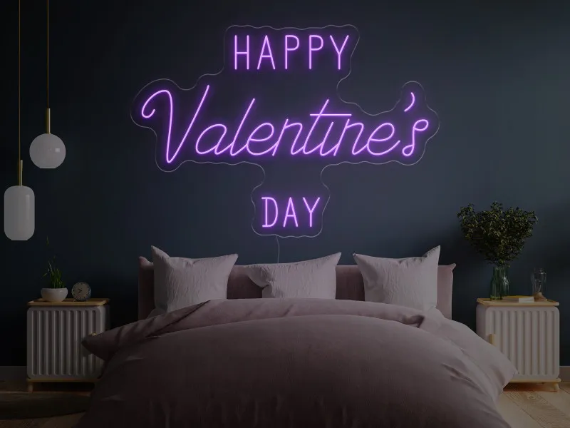 Happy Valentine`s Day - Insegne al neon a LED