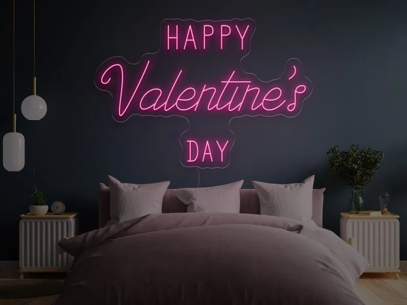 Happy Valentine`s Day - Insegne al neon a LED