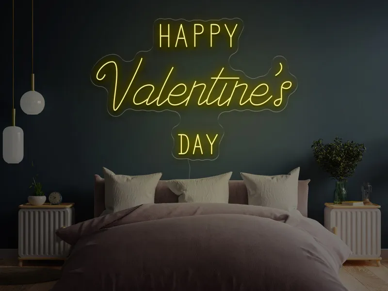 Happy Valentine`s Day - Insegne al neon a LED