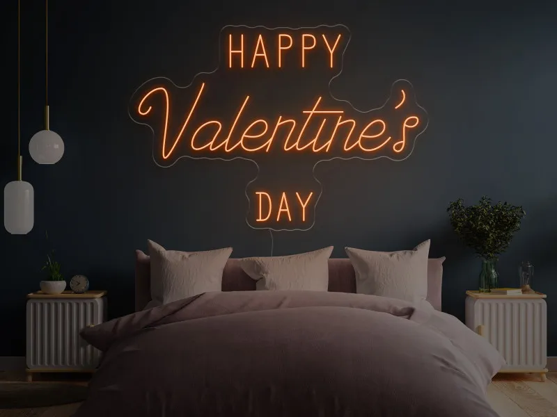 Happy Valentine`s Day - Insegne al neon a LED