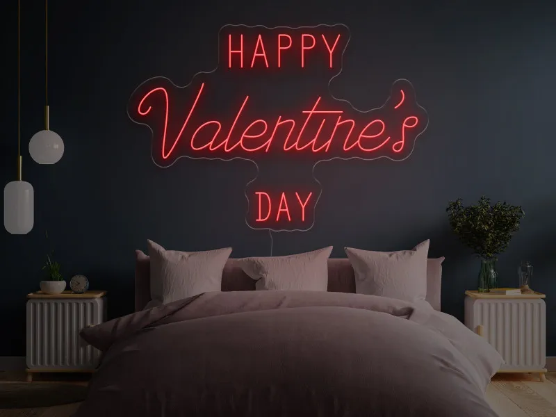 Happy Valentine`s Day - Insegne al neon a LED