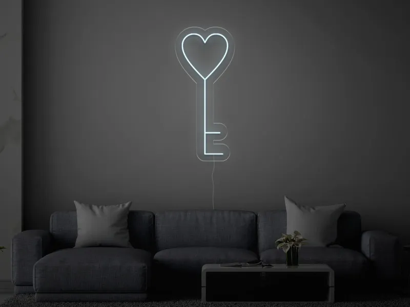 Chiave del cuore - Insegne al neon a LED