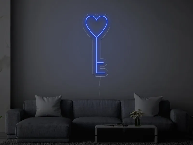 Chiave del cuore - Insegne al neon a LED