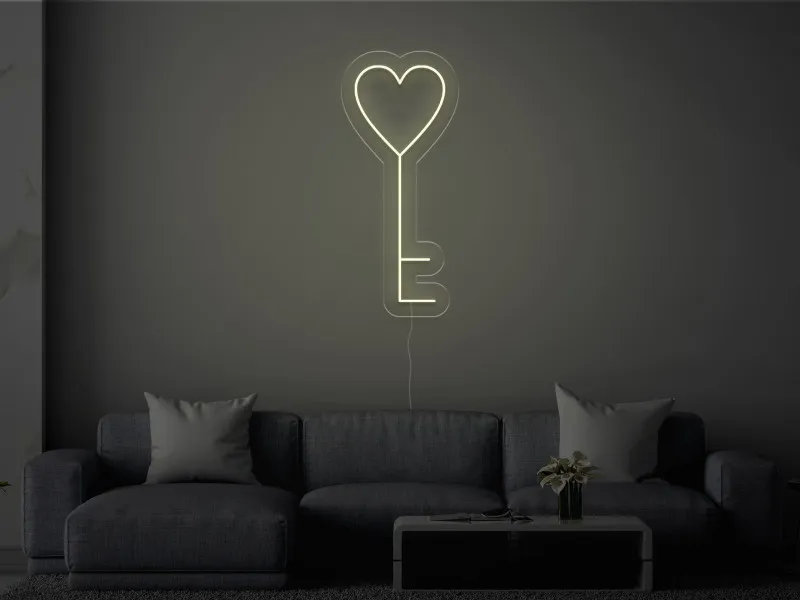 Chiave del cuore - Insegne al neon a LED