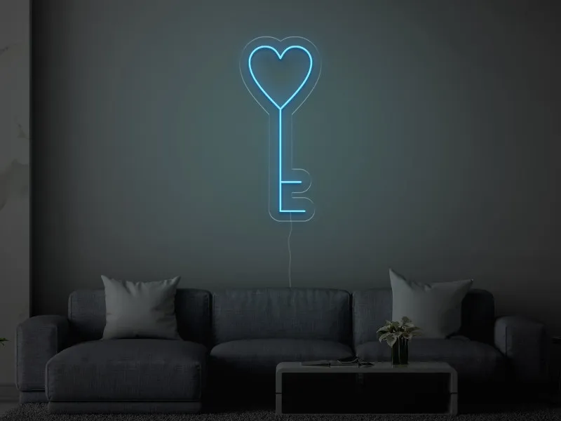 Chiave del cuore - Insegne al neon a LED