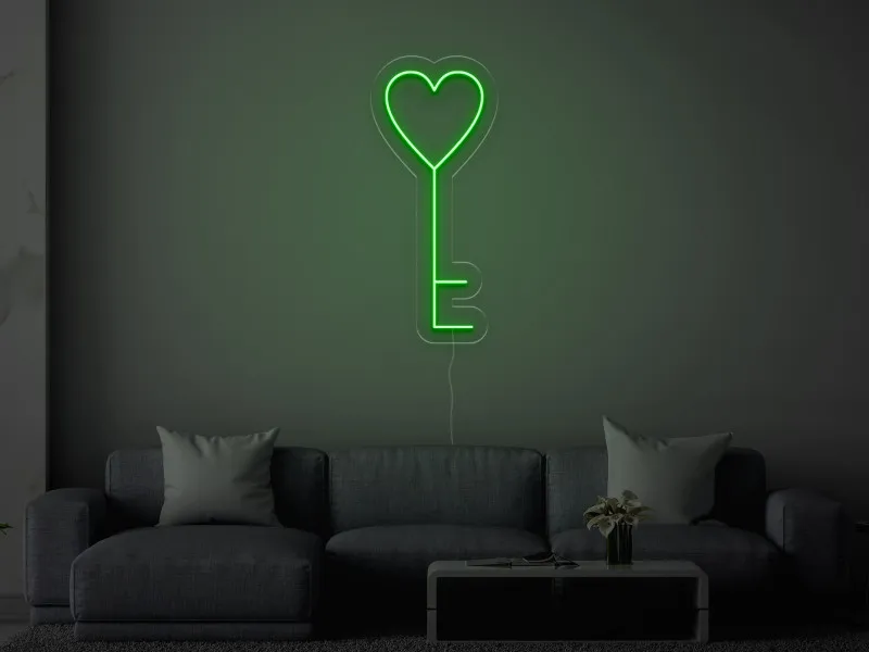 Chiave del cuore - Insegne al neon a LED