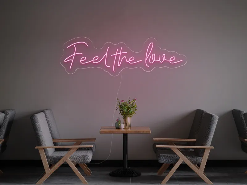 Feel The Love - Insegne al neon a LED
