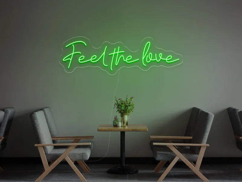 Feel The Love - Insegne al neon a LED
