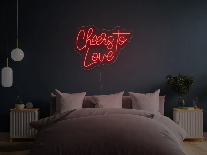 Cheers To Love - Insegne al neon a LED