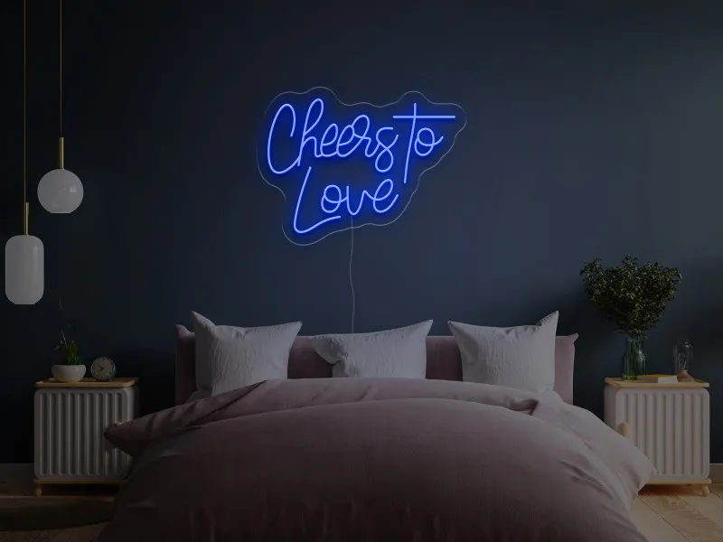 Cheers To Love - Insegne al neon a LED