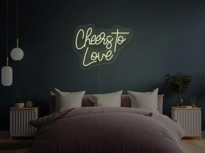 Cheers To Love - Insegne al neon a LED