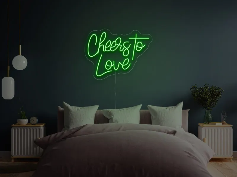 Cheers To Love - Insegne al neon a LED