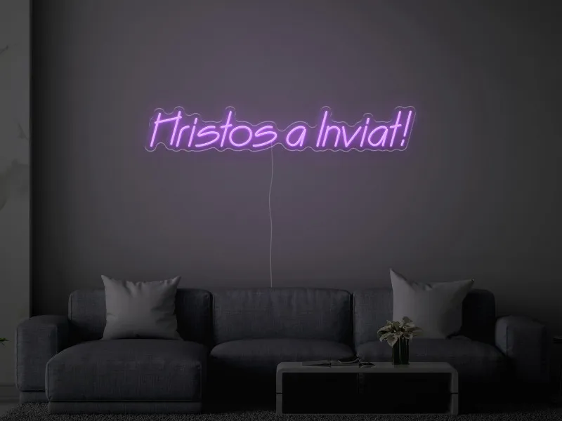 Hristos a Inviat - Semn Luminos LED Neon