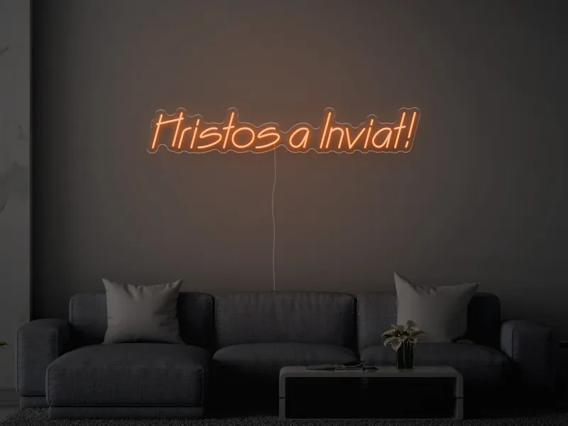 Hristos a Inviat - Semn Luminos LED Neon