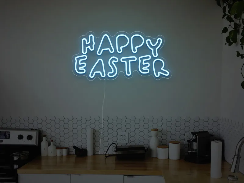 Happy Easter  - Insegna Neon LED