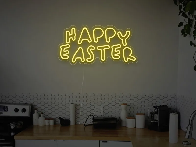 Happy Easter  - Insegna Neon LED