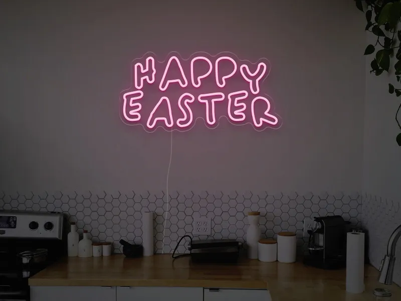Happy Easter  - Insegna Neon LED