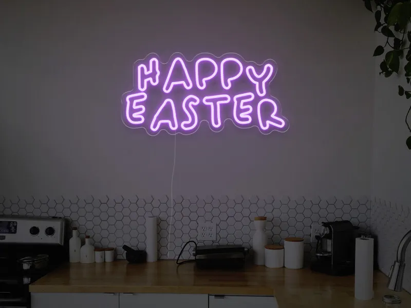 Happy Easter  - Insegna Neon LED