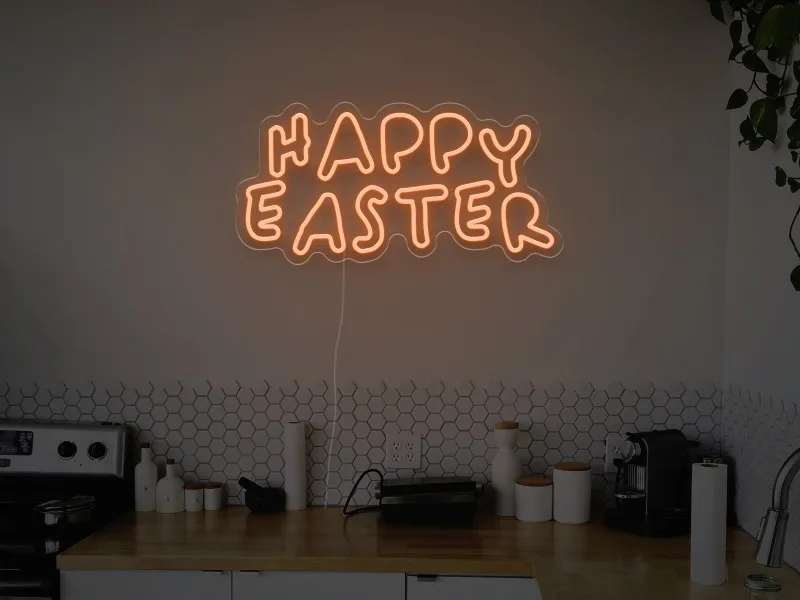 Happy Easter  - Insegna Neon LED