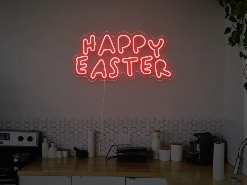 Happy Easter  - Insegna Neon LED