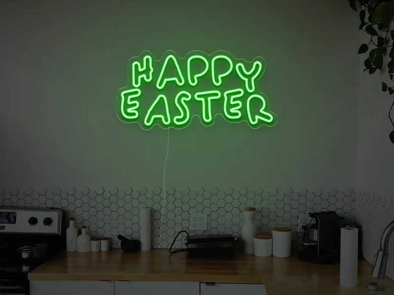 Happy Easter  - Insegna Neon LED